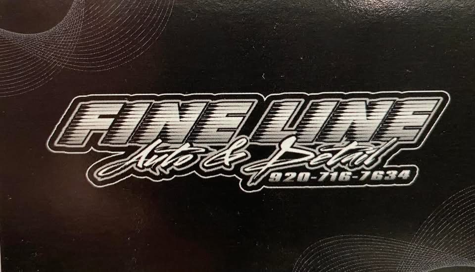 Close-up of a logo on black, featuring bold text and a phone number.